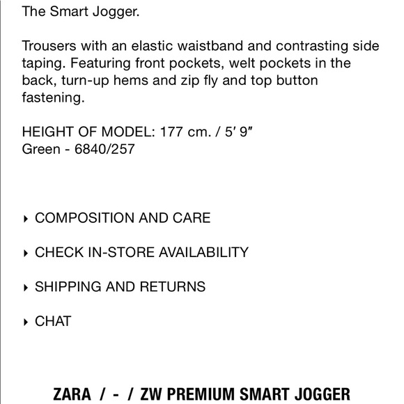 Zara Olive Green Joggers - Picture 8 of 15